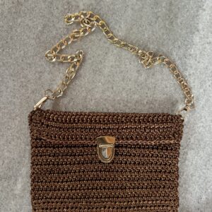 Bolso Café en Cordón de Seda