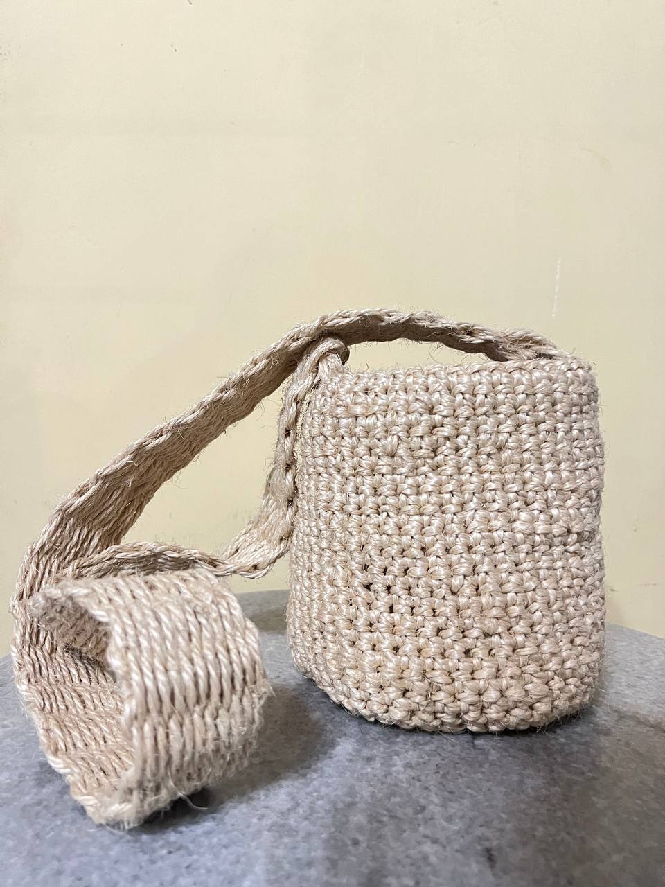 Mochila de Fique Tejida Pequeña