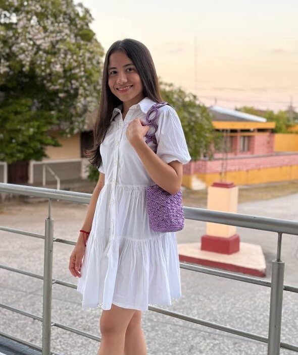 Mochila Lila Tejida en Seda